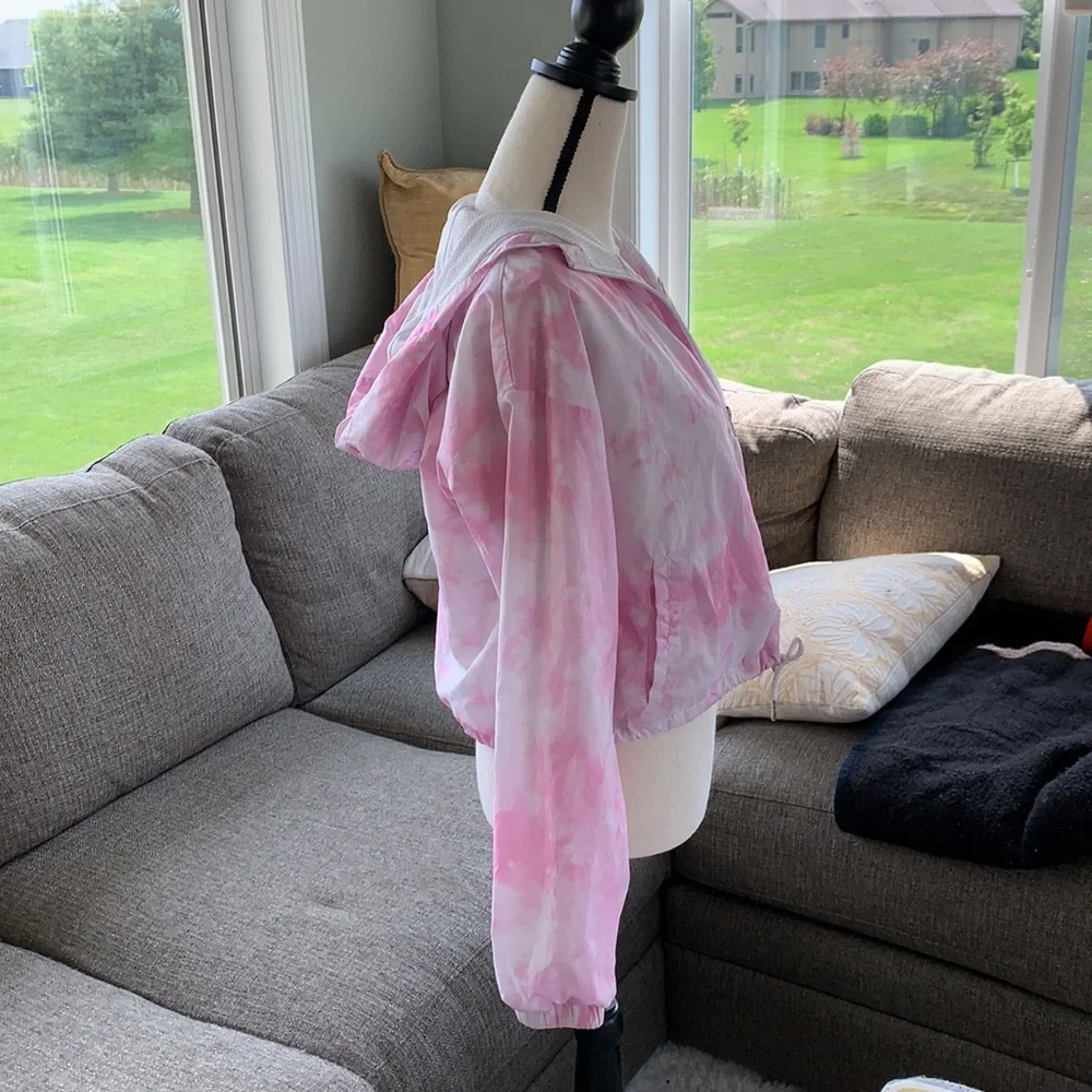 ✨ Forever 21 Pink Tie-Dye Windbreaker Jacket ✨ Medium